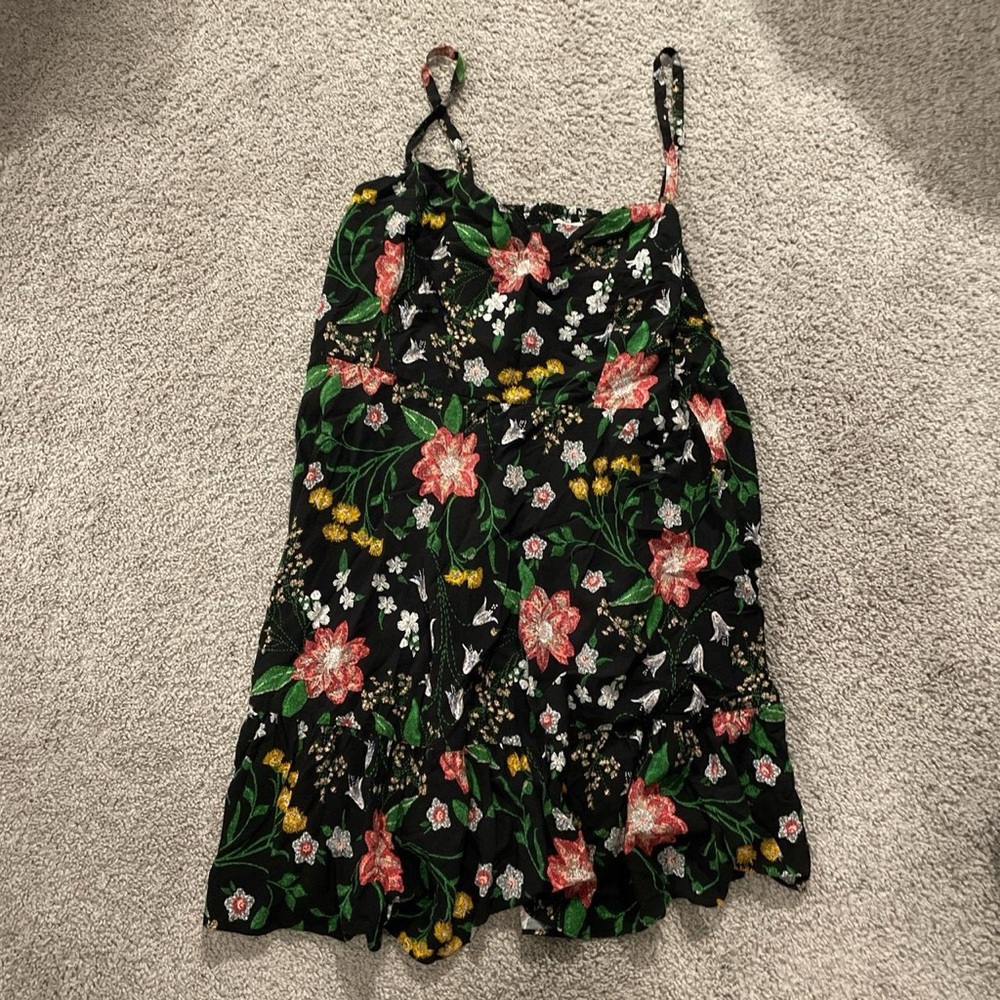 Black dress with flower details